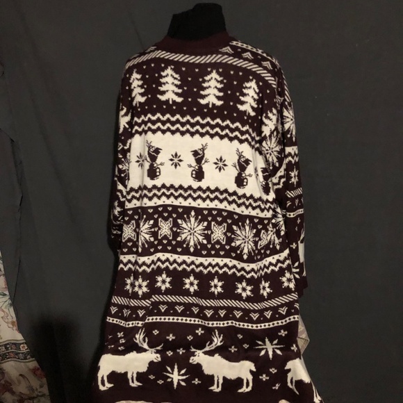 Disney Frozen Olaf Cardigan Sweater Women's 4X Open Front very soft - Picture 9 of 11